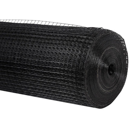 30m Black Chicken Wire Mesh Roll – Heavy Duty Aviary Netting & Garden Fencing for Poultry Enclosures.