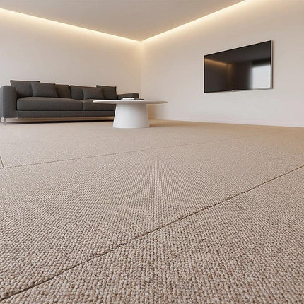 5m² Beige Carpet Tiles Set – Commercial & Domestic Flooring for Office, Retail, Home.