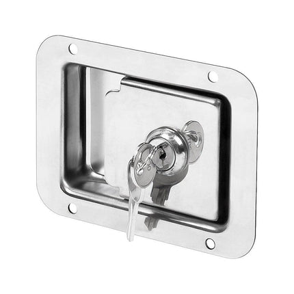4 x Toolbox Lock Steel Paddle Handles – Heavy Duty Trailer Door Latch Set for Ute & Tool Cabinets.
