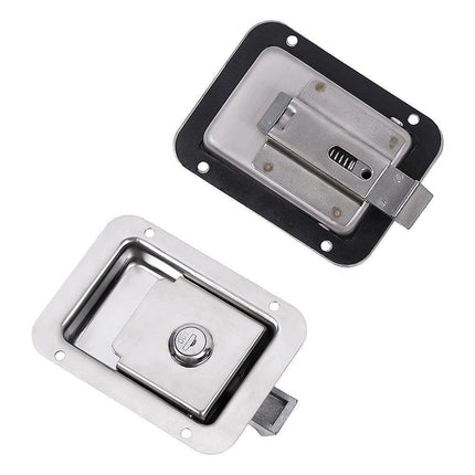 4 x Toolbox Lock Steel Paddle Handles – Heavy Duty Trailer Door Latch Set for Ute & Tool Cabinets.