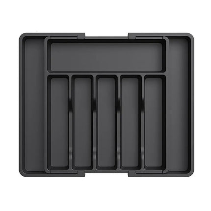 Extendable Cutlery Tray Drawer Organiser – 6 to 8 Compartment Kitchen Utensil Storage.