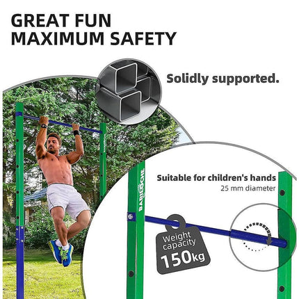Single Outdoor Pull-Up Bar – Height Adjustable Gymnastics & Fitness Bar.