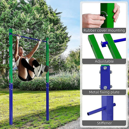 Single Outdoor Pull-Up Bar – Height Adjustable Gymnastics & Fitness Bar.