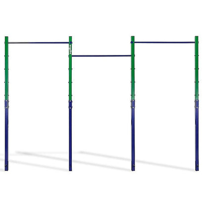 Triple Outdoor Pull-Up Bar – Height Adjustable Gymnastics & Fitness Bar.