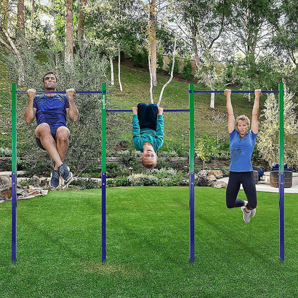 Triple Outdoor Pull-Up Bar – Height Adjustable Gymnastics & Fitness Bar.