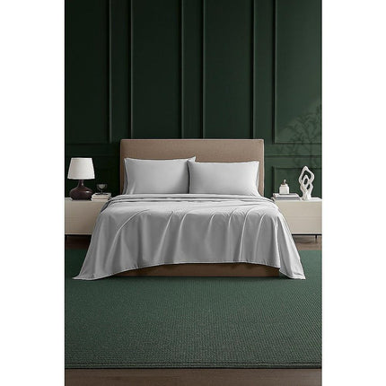 Double Bed Sheet Set – 1800 Series Microfiber, Deep Pocket, Soft & Breathable, White.