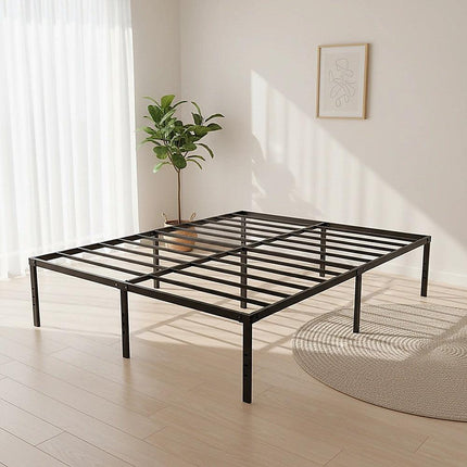 Queen Metal Bed Frame 45cm High – Full Steel Base Platform.