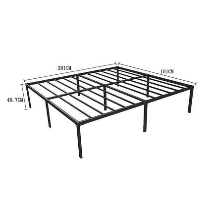 Queen Metal Bed Frame 45cm High – Full Steel Base Platform.