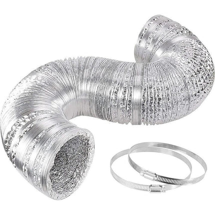 10.5cm x 7.6m Flexible Aluminium Air Duct – Dryer & HVAC Vent Hose.