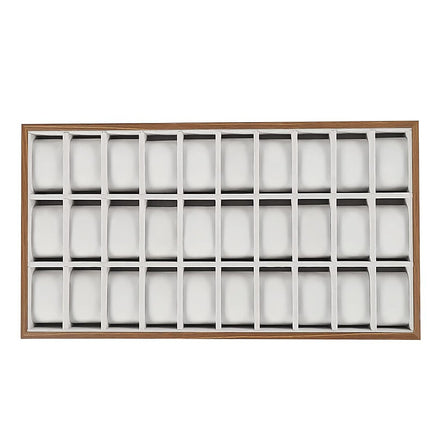 30-Grid Watch & Jewellery Tray Organiser Display Case Holder – Velvet Drawer Insert.