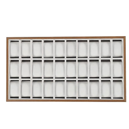 30-Grid Watch & Jewellery Tray Organiser Display Case Holder – Velvet Drawer Insert.