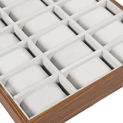 30-Grid Watch & Jewellery Tray Organiser Display Case Holder – Velvet Drawer Insert.