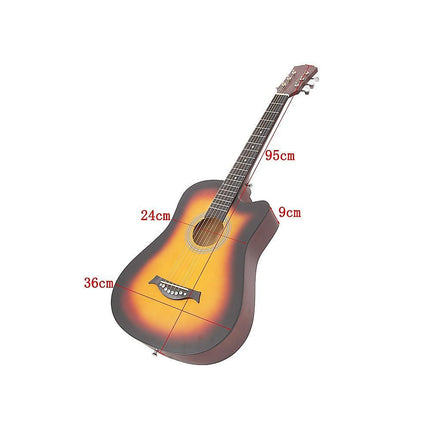 38" Full Size Acoustic Guitar – Beginner Wooden Guitar for Adults & Teens.