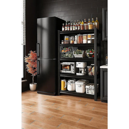 120x40x183cm Metal Garage Shelving Rack – Heavy-Duty Steel Storage.
