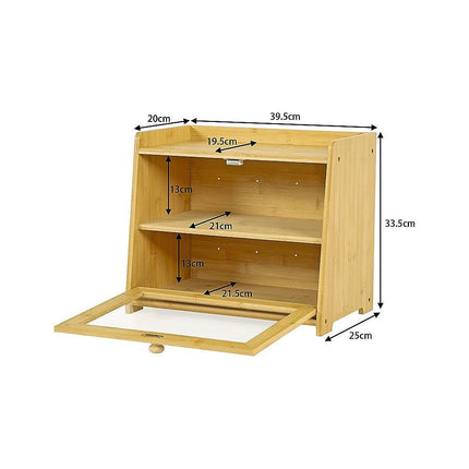 Enclosed Bread Box – Large Kitchen Countertop Bread Storage Container for Freshness & Organisation.
