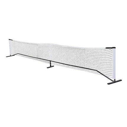 Portable 6.7m Pickleball Net Set – Heavy Duty Metal Frame with Wheels.