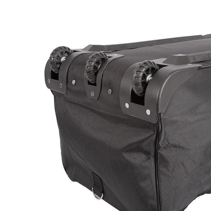 Large Black Wheeled Travel Duffle Bag – Rolling Luggage Trolley.