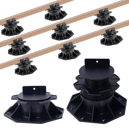 12 Pack Adjustable Deck Support Pedestals – Deck Foundation Bases.
