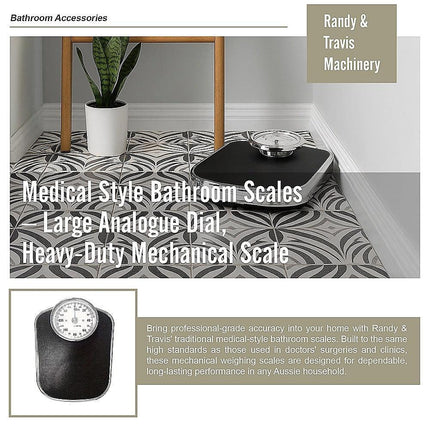 Medical Style Bathroom Scales – Large Analogue Dial, Heavy-Duty Mechanical Scale.
