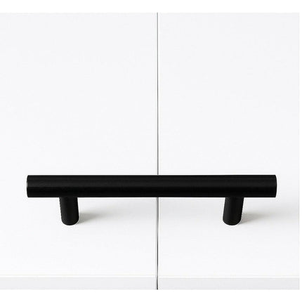 Double Wall Bed in White Gloss – Space Saving Murphy Bed Kit with Black Door Handle.