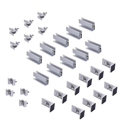 Solar Panel Roof Mount Kit – Universal Clamps & Brackets Set for Secure Solar Installation.