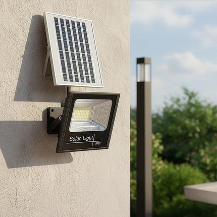 60W LED Solar Flood Light with Motion Sensor – Outdoor Security Lighting.