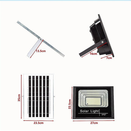 60W LED Solar Flood Light with Motion Sensor – Outdoor Security Lighting.