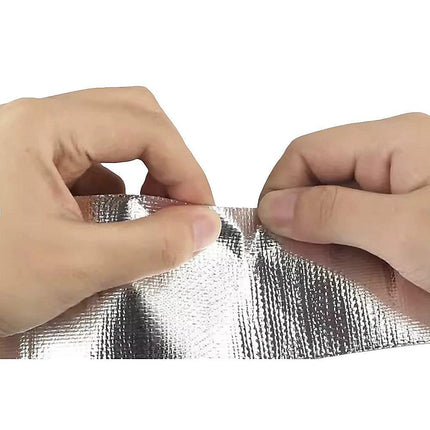 Exhaust Heat Wrap Tape 25m Aluminium – Car Pipe Insulation & Heat Shield.