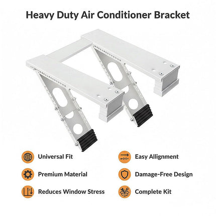 Heavy Duty Air Conditioner Bracket – Window & Outdoor AC Unit Support Mounting Accessories.