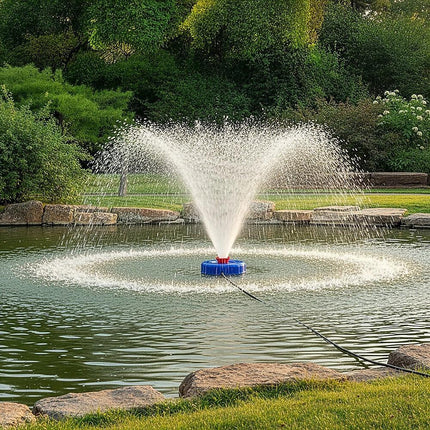Large Floating Pond Fountain Pump – Outdoor Water Feature & Aerator.