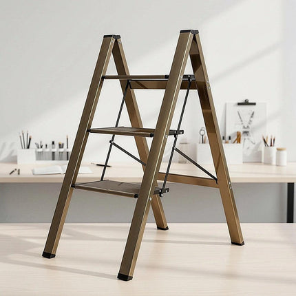 3 Step Ladder Foldable Lightweight – Anti-Slip Safety Stool for Home & Office.