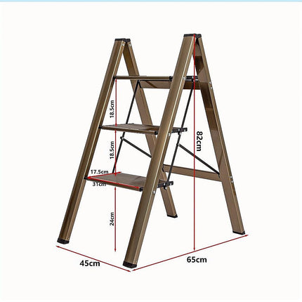3 Step Ladder Foldable Lightweight – Anti-Slip Safety Stool for Home & Office.