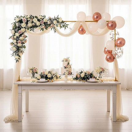 Table Arch Stand with Clamps – Wedding & Birthday Party Balloon Decoration Frame.