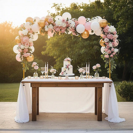 Table Arch Stand with Clamps – Wedding & Birthday Party Balloon Decoration Frame.