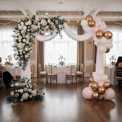 3m Wedding Arch Backdrop Stand – Square Metal Frame for Balloons & Flowers.