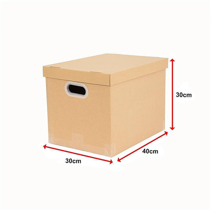 10Pcs Corrugated Cardboard Storage Boxes – Multi-Purpose Organising Cartons.