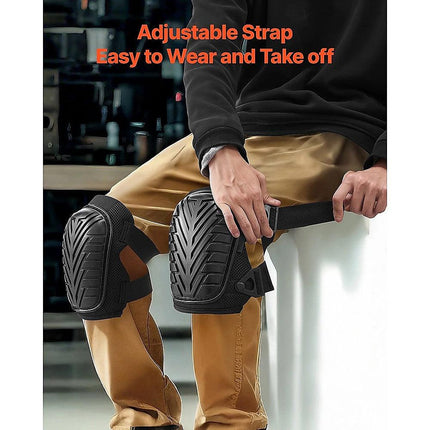 Heavy Duty Work Knee Pads – Construction Safety Pads with Soft Foam & Gel Cushion for All-Day Comfort.