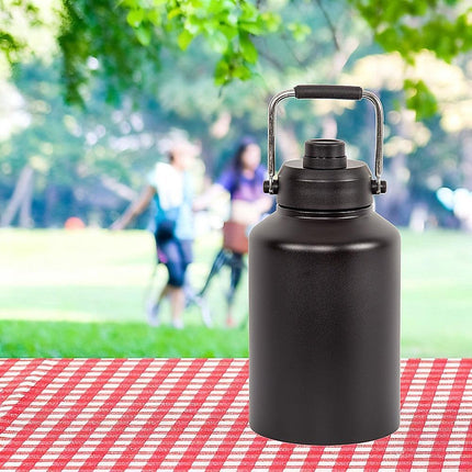 3.8L Double Wall Insulated Stainless Steel Water Bottle – Large Hot & Cold Drink Jug.