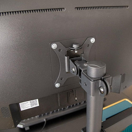 Triple Monitor Mount Stand – Desk Clamp with 3 Adjustable Arms for Multi-Screen Setup.