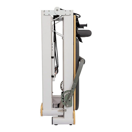 Folding Pilates Reformer Machine – Home Workout Bed for Full Body Fitness Training.