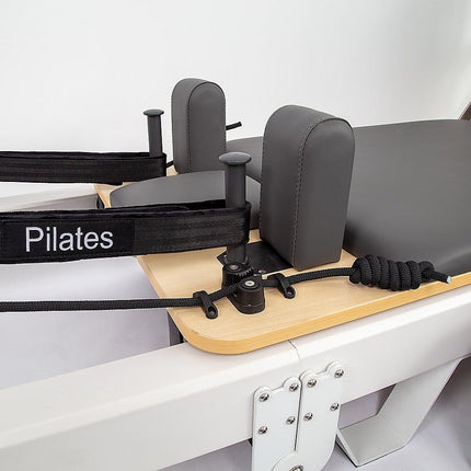Folding Pilates Reformer Machine – Home Workout Bed for Full Body Fitness Training.