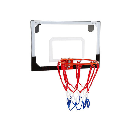 Indoor Mini Basketball Hoop Set – Door Mounted Backboard Kit with Ring & Ball.
