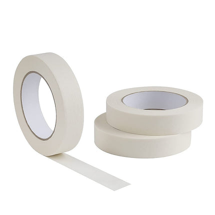 72 x White Masking Tape Rolls – 24mm x 50m Painters Adhesive Tape for Painting.
