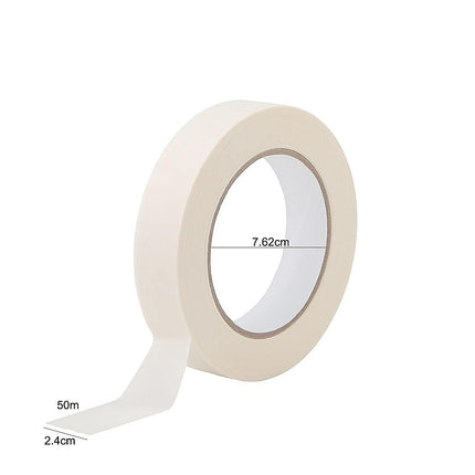 72 x White Masking Tape Rolls – 24mm x 50m Painters Adhesive Tape for Painting.