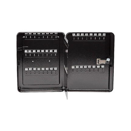 Key Cabinet Lock Box – 72 Key Capacity Wall Mount Secure Storage Organizer.