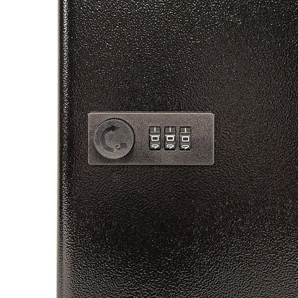 Key Cabinet Lock Box – 72 Key Capacity Wall Mount Secure Storage Organizer.