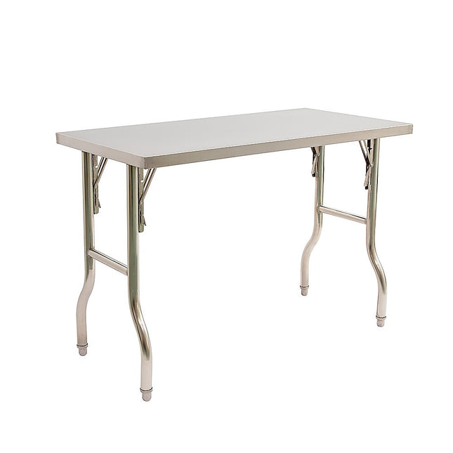 Stainless Steel Kitchen Bench Folding Commercial Prep Work Table 122x61cm.