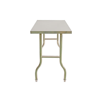Stainless Steel Kitchen Bench Folding Commercial Prep Work Table 122x61cm.