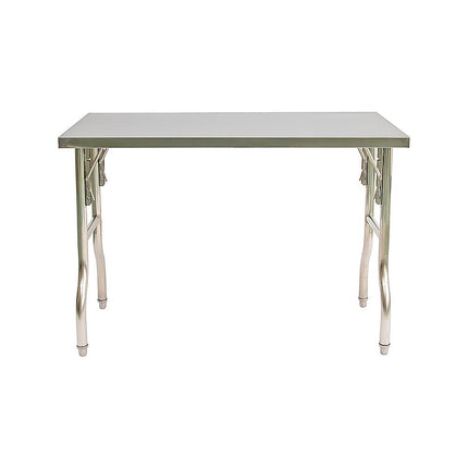 Stainless Steel Kitchen Bench Folding Commercial Prep Work Table 122x61cm.