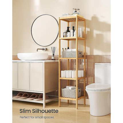 5 Tier Bookshelf Storage Bookcase Shelving Unit for Home Office.
